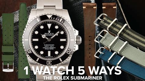 1 Watch 5 Ways: The Rolex Submariner on rubber, leather and.